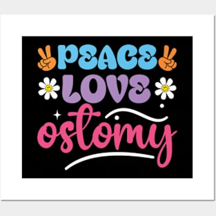 Doctor/Nurse Gift - Peace Love Ostomy Posters and Art